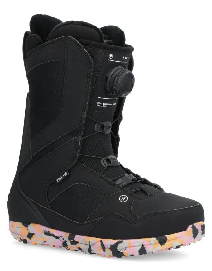 Ride Sage BOA Womens Snowboard Boot 2025 | Black