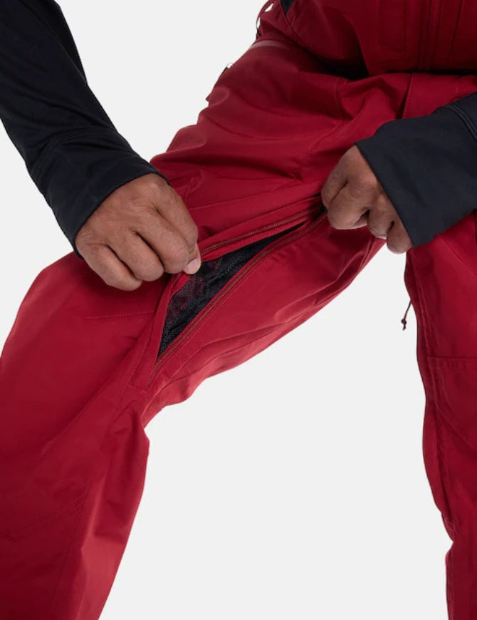 Burton GORE-TEX Reserve  Men's Bib 2L Pant 2025 | Deep Red