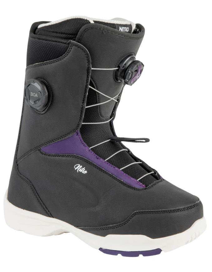 Nitro Scala BOA® Women's Snowboard Boot 2025 | Black/Purple