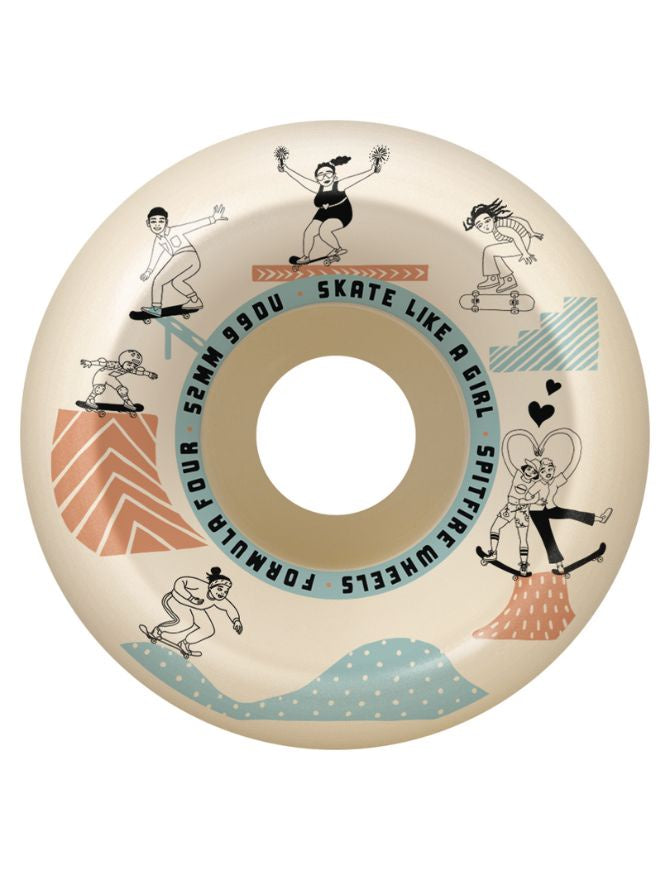 Spitfire F4 Skate Like A Girl SS Conical Full Wheels | 99D/52mm