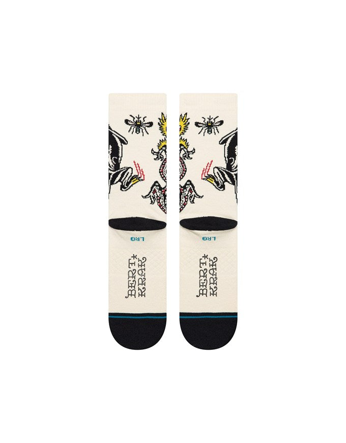 Stance Battle Crew Socks | Cream