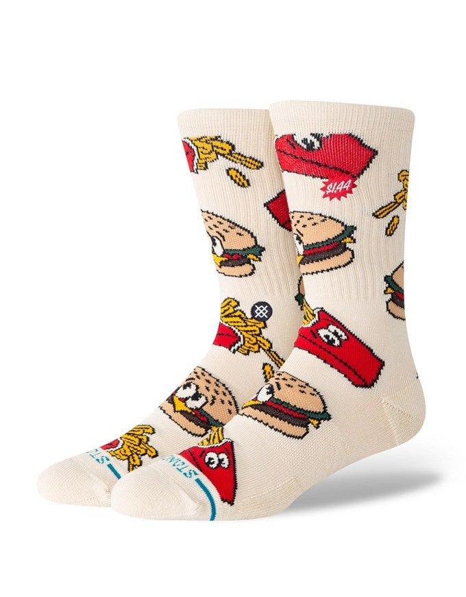 Stance Combo Meal Crew Socks | Tan