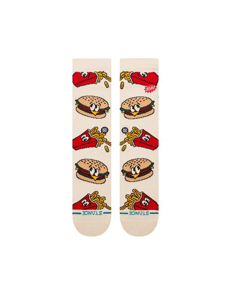 Stance Combo Meal Crew Socks | Tan