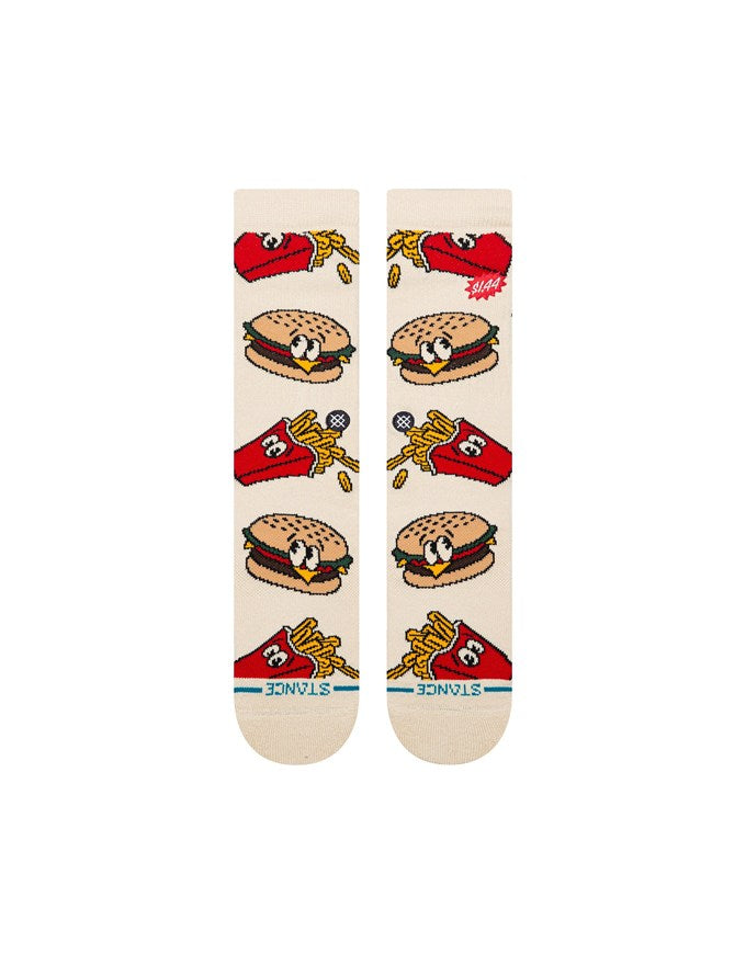 Stance Combo Meal Crew Socks | Tan
