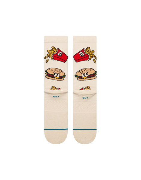 Stance Combo Meal Crew Socks | Tan