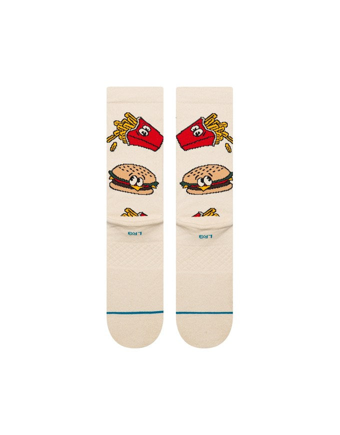 Stance Combo Meal Crew Socks | Tan