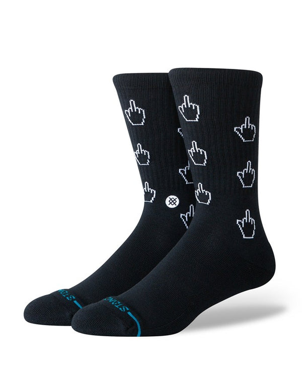 Stance Cursor Crew Socks | Black