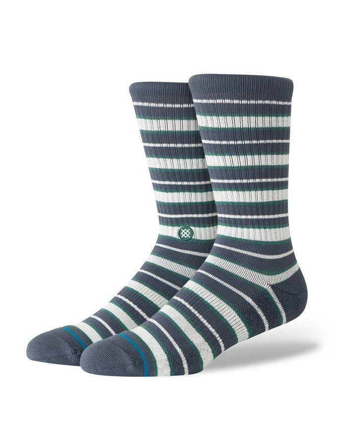Stance Signature Stripe Crew Socks | Turbulence