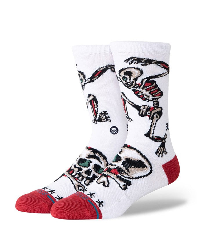 Stance Skeleton Crew Socks | White