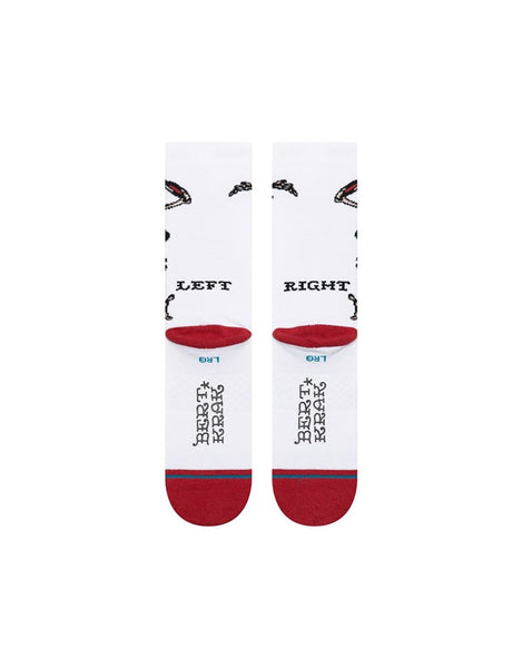 Stance Skeleton Crew Socks | White