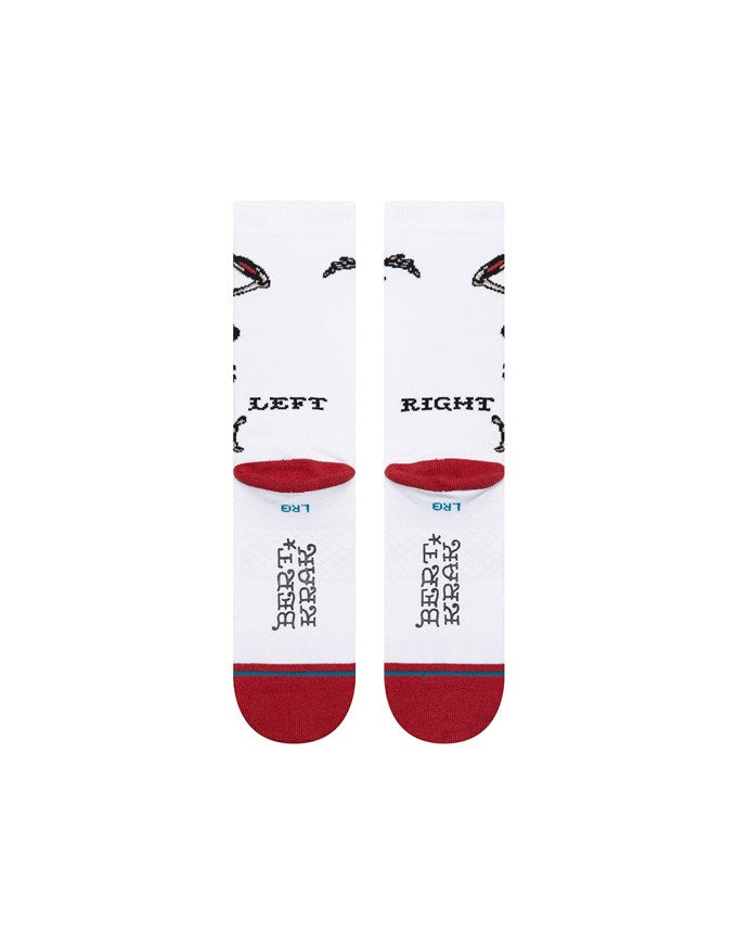 Stance Skeleton Crew Socks | White