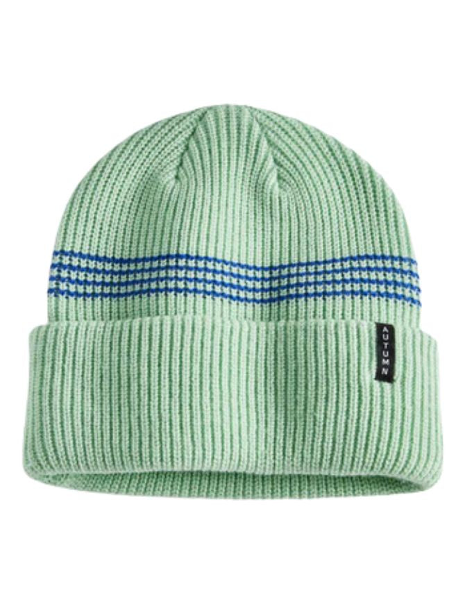 Autumn Headwear Mini Stripe Beanie | Quiet Green