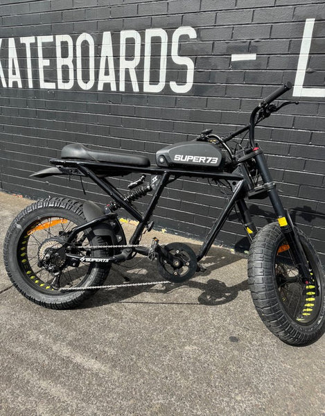 Super73 RX-E Electric Bike with Throttle (Pre-Owned) - Obsidian Black