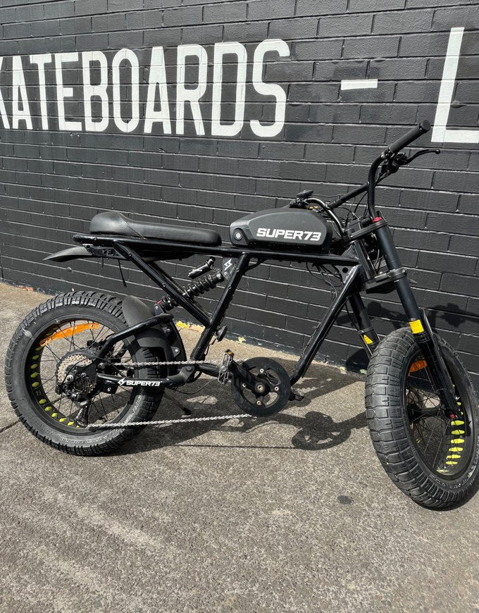 Super73 RX-E Electric Bike with Throttle (Pre-Owned) - Obsidian Black