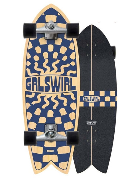 Swirl check snowboard – shop patterned boards Australia