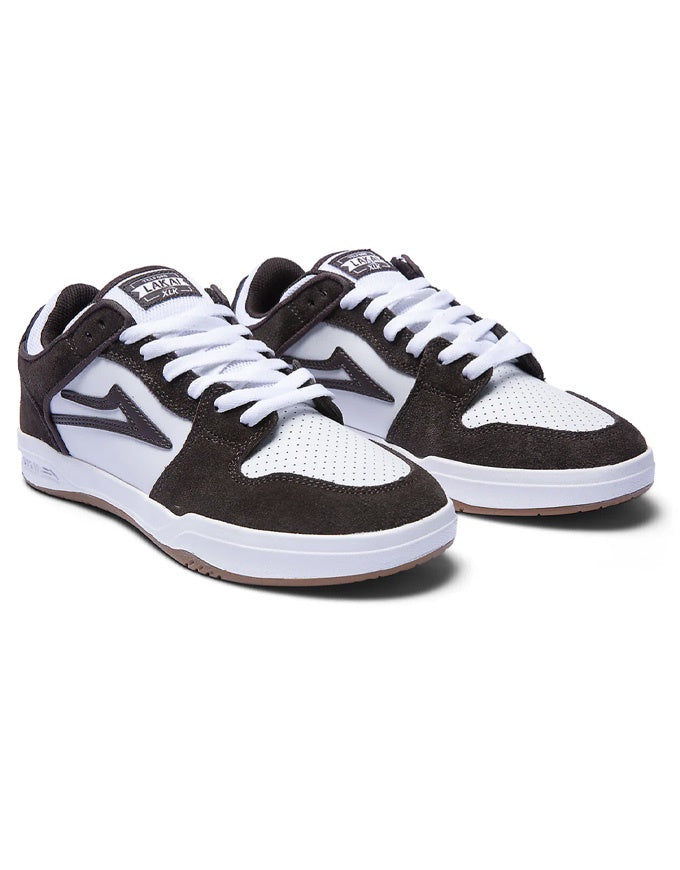 Lakai Telford Low Shoe | Chocolate/White Suede