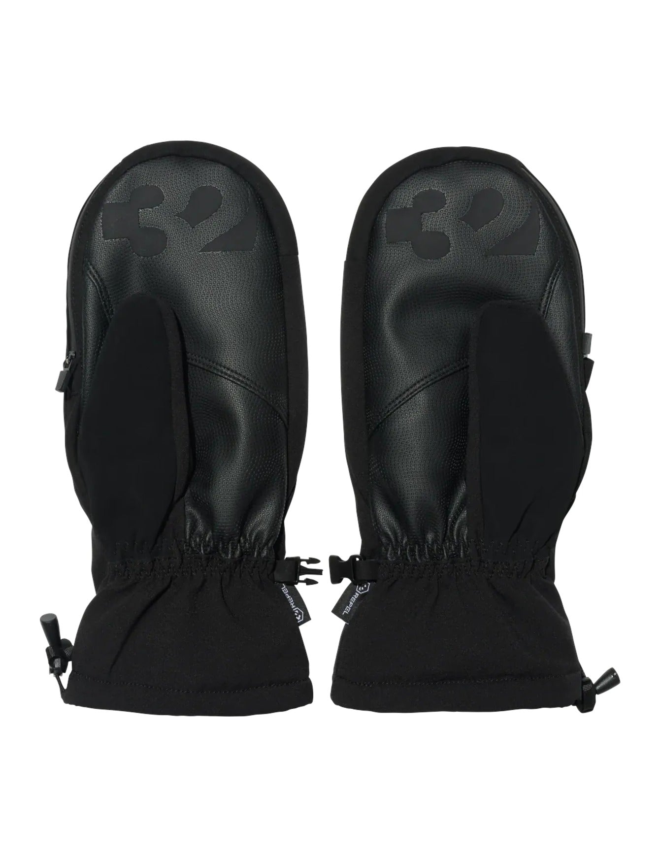 ThirtyTwo Corp Snowboard Mitt 2027 | Black/Black pair alternate