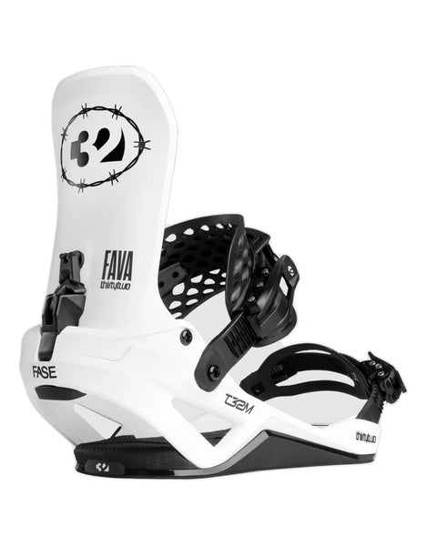Thirtytwo T32M Fava Fase Snowboard Binding 2027 | Fava White