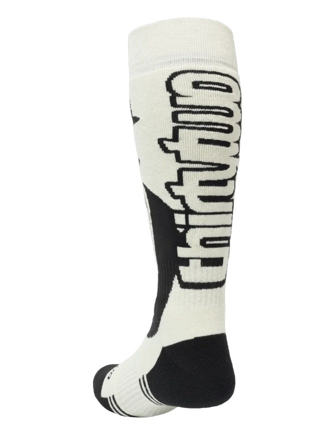 ThirtyTwo T32M Merino Snowboard Socks 2027 Black/White