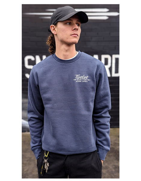 Twelve Melbs United Crew | Petrol Blue