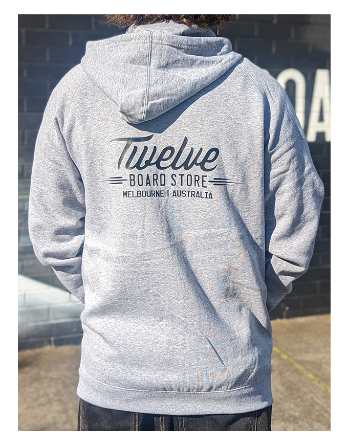 Twelve Melb Official Zip Hood | Grey Marle