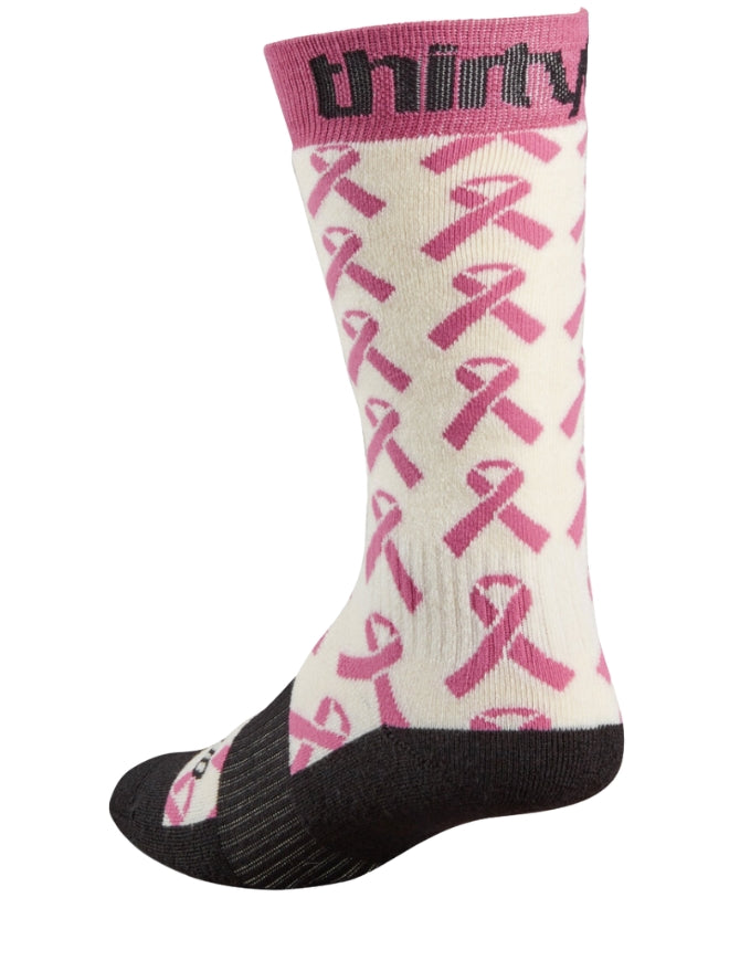 ThirtyTwo W's B4BC Merino Sock 2025 | Pink/White