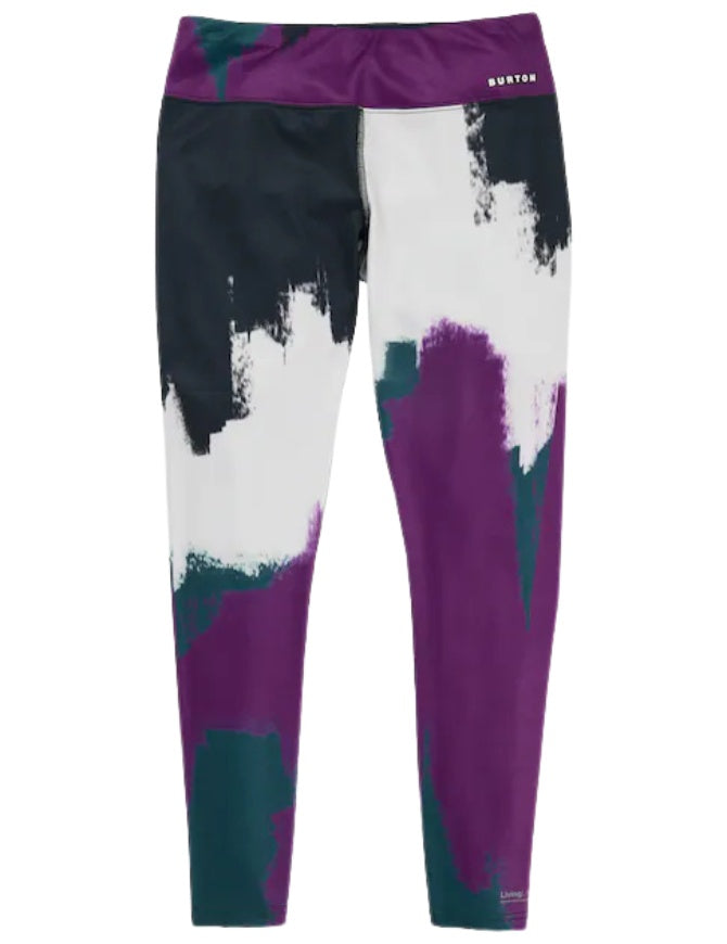 Burton Women's Lightweight X Base Layer Pant 2025 | Silver Sconce/ Forest Chalk