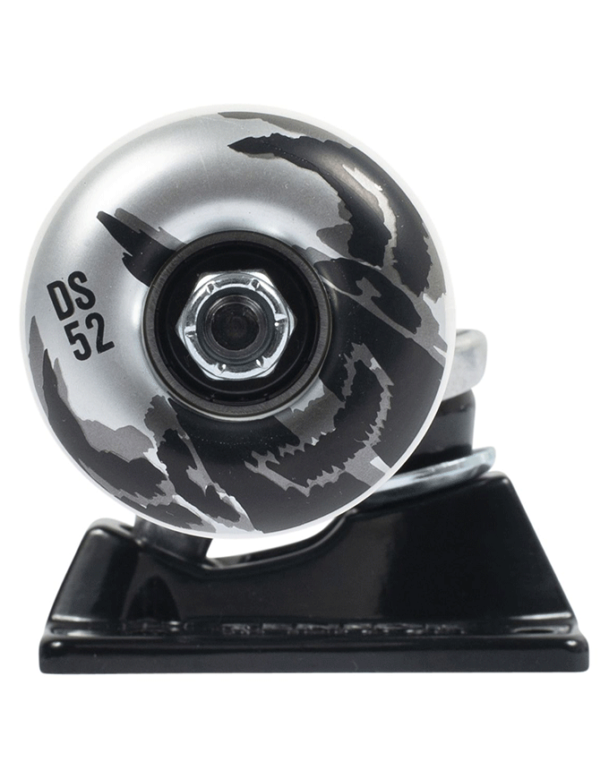 Tensor Darkstar Dissent Truck & Wheel Combo Raw/Black
