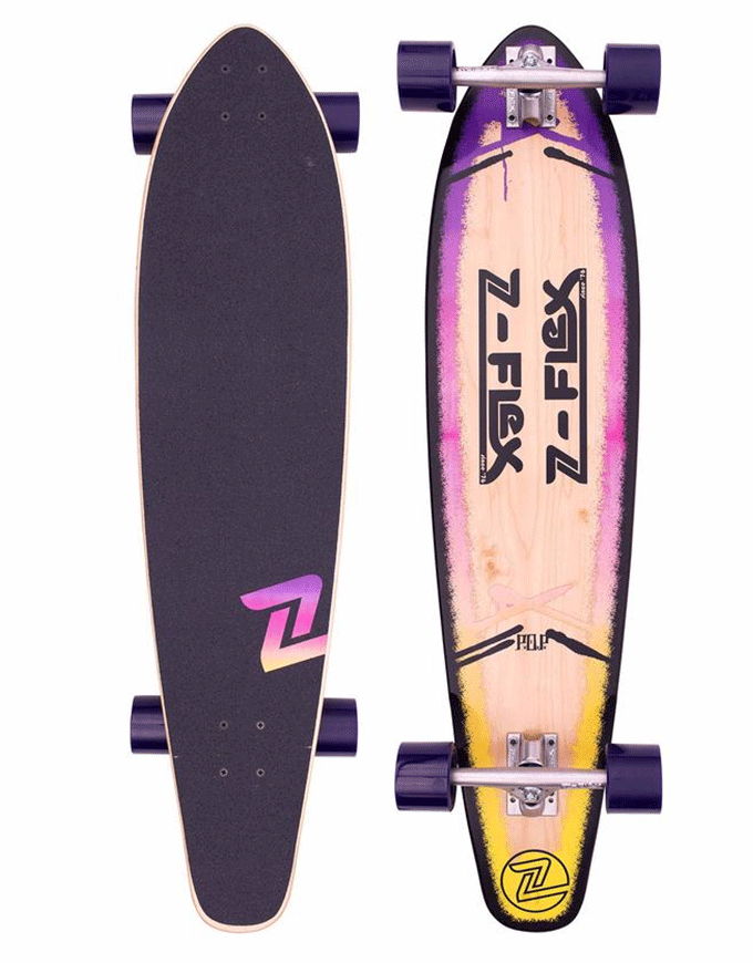 Z-Flex Roundtail Longboard P.O.P Purple Fade | 39.5"