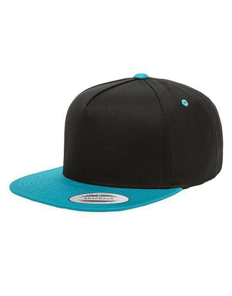 Flexfit The Classic Toddler Snapback | Black/Aqua