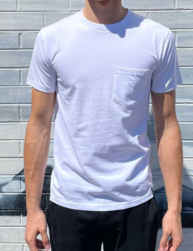 Twelve Basic Pocket Tee White