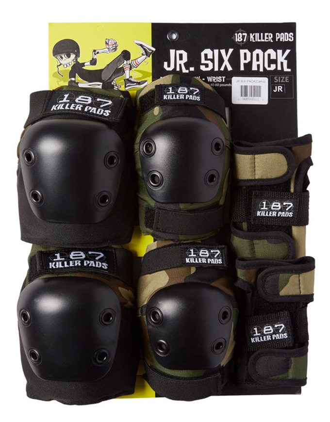 187 Killer Pads Junior Six Pack | Camo