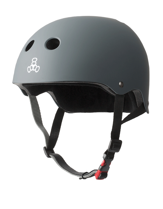 Triple 8 Cert SS Helmet | Carbon Rubber