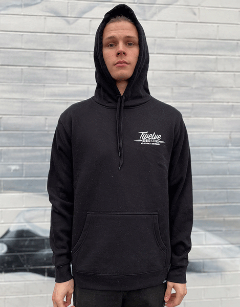 Twelve Melb Stencil Hood | Black