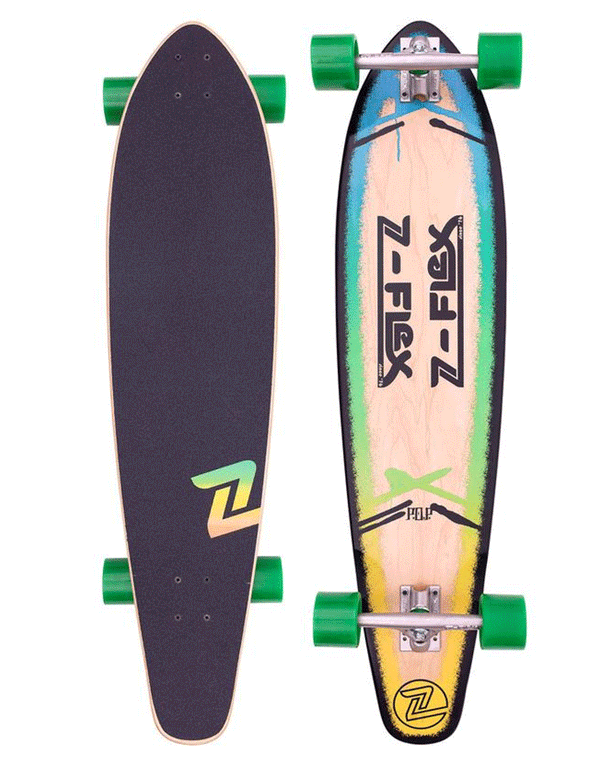 Z-Flex Roundtail Longboard P.O.P Blue Fade | 39.5"