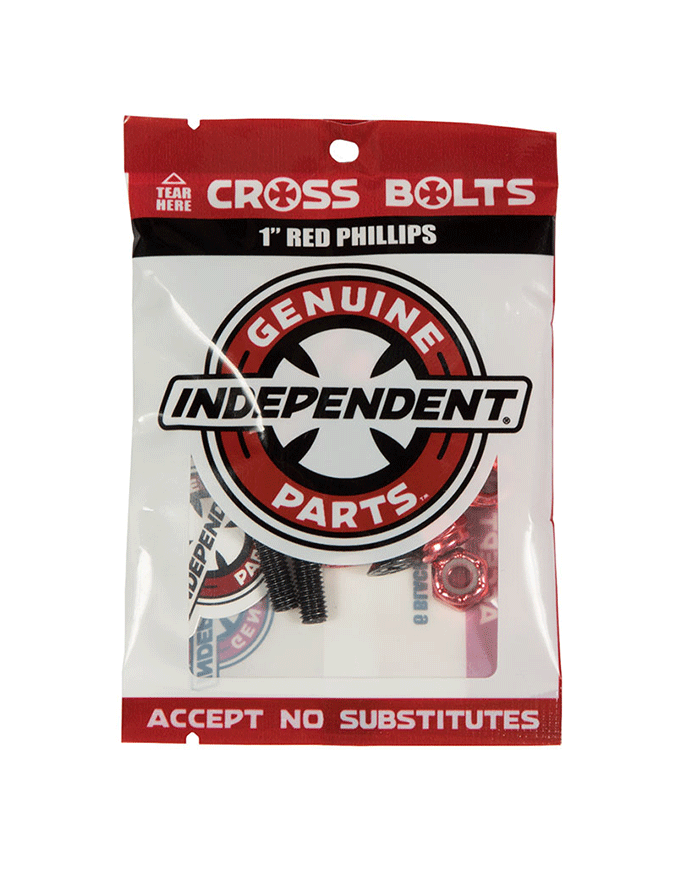 Independent Hardware Phillips Deck Bolts | Black/Red