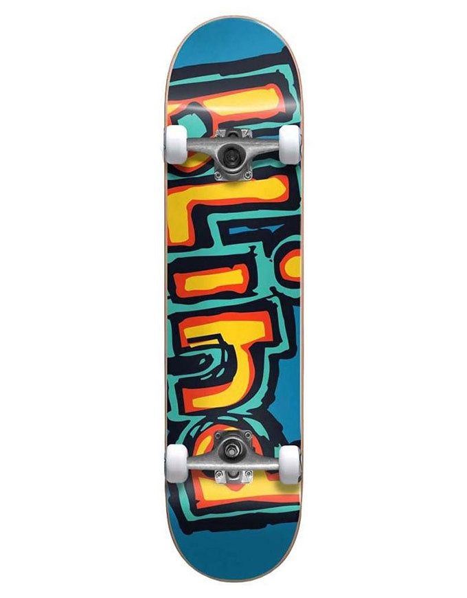 Blind Matte OG Logo Complete Skateboard Bright Red/Teal | 7.75"
