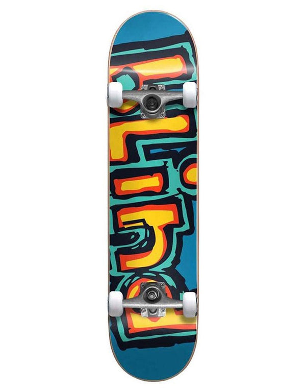 Blind Matte OG Logo Complete Skateboard Bright Red/Teal | 7.75"