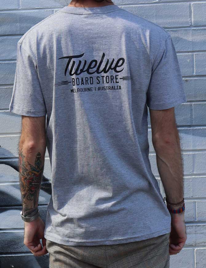Twelve Melbs Staple Tee | Grey Marle