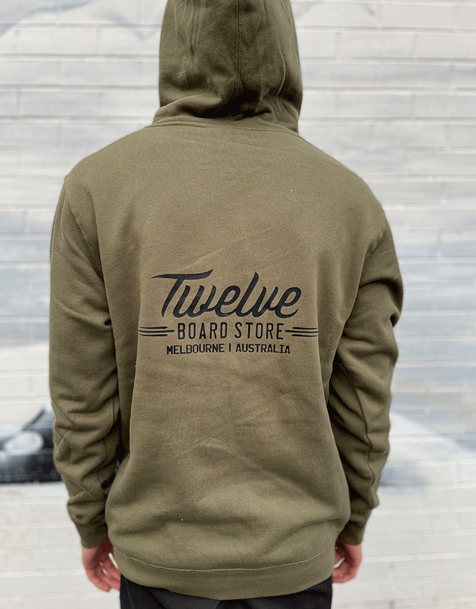Twelve Melb Stencil Hood | Army