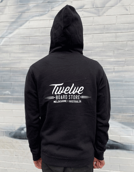 Twelve Melb Stencil Hood | Black