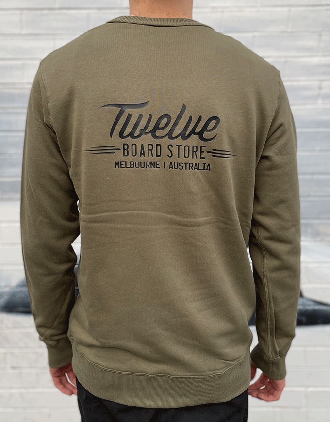 Twelve Melbs Premium Crew | Army