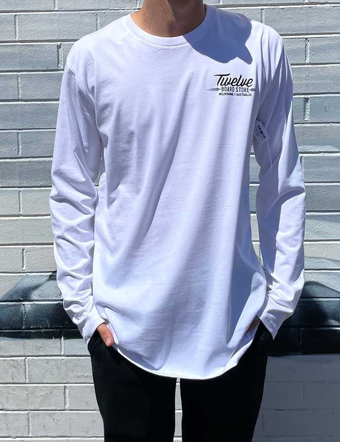 Twelve Melbs Long Sleeve Tee | White