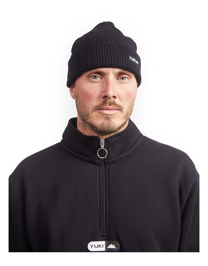 Yuki Threads Waffle Beanie | Black