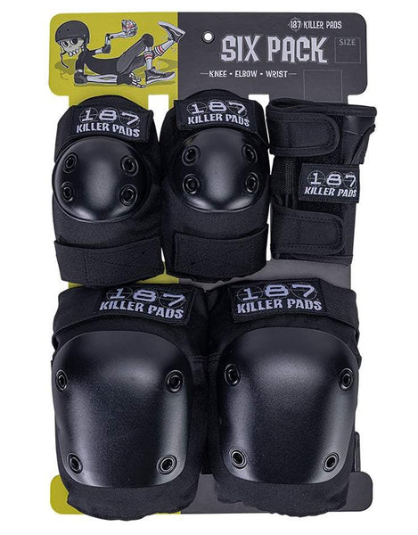 187 Killer Pads Adult Six Pack | Black