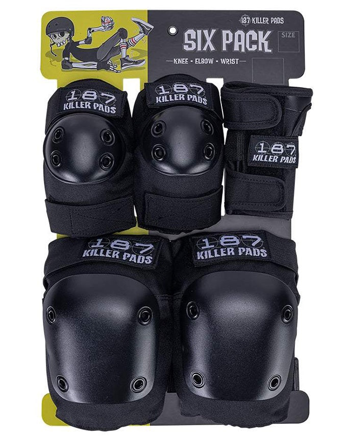 187 Killer Pads Adult Six Pack | Black