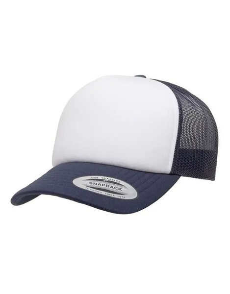 Flexfit 6320 Hi Crown Trucker Cap | Navy/White