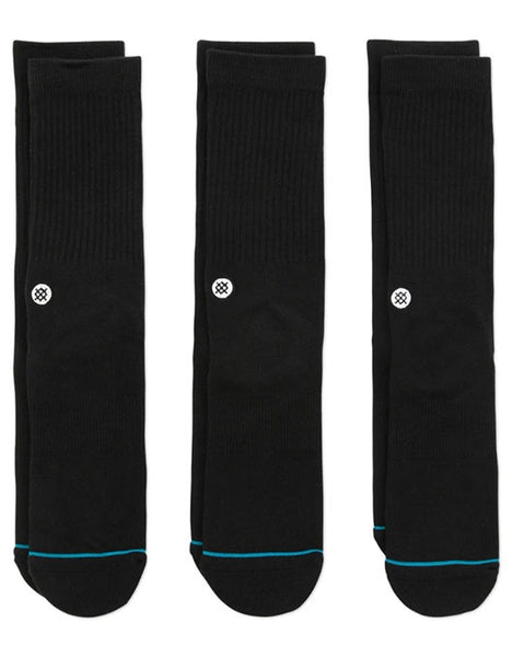 Stance Icon Sock 3-Pack | Black
