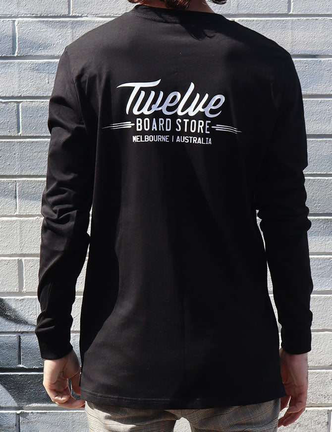 Twelve Melbs Base L/S Tee | Black