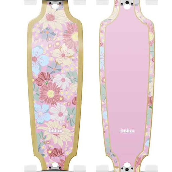 OBFive Cherry Blossom Drop Through Longboard 38